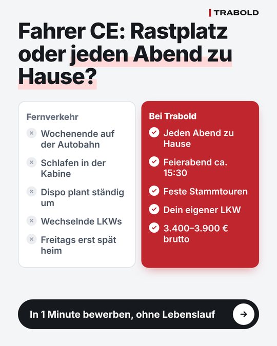 Anzeige 1: Vergleich Fernverkehr gegen Trabold